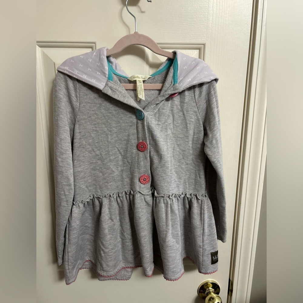 Matilda Jane MJC Candid Smiles Peplum Hoodie Jacket Size‎ 8